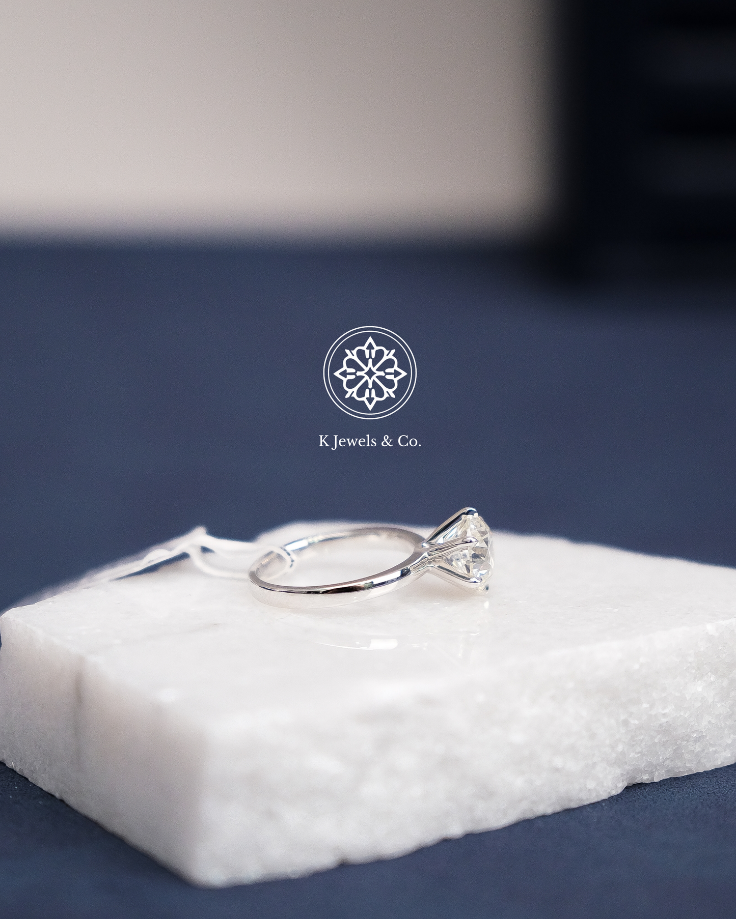 3ct Round Diamond Ring w/ GIA