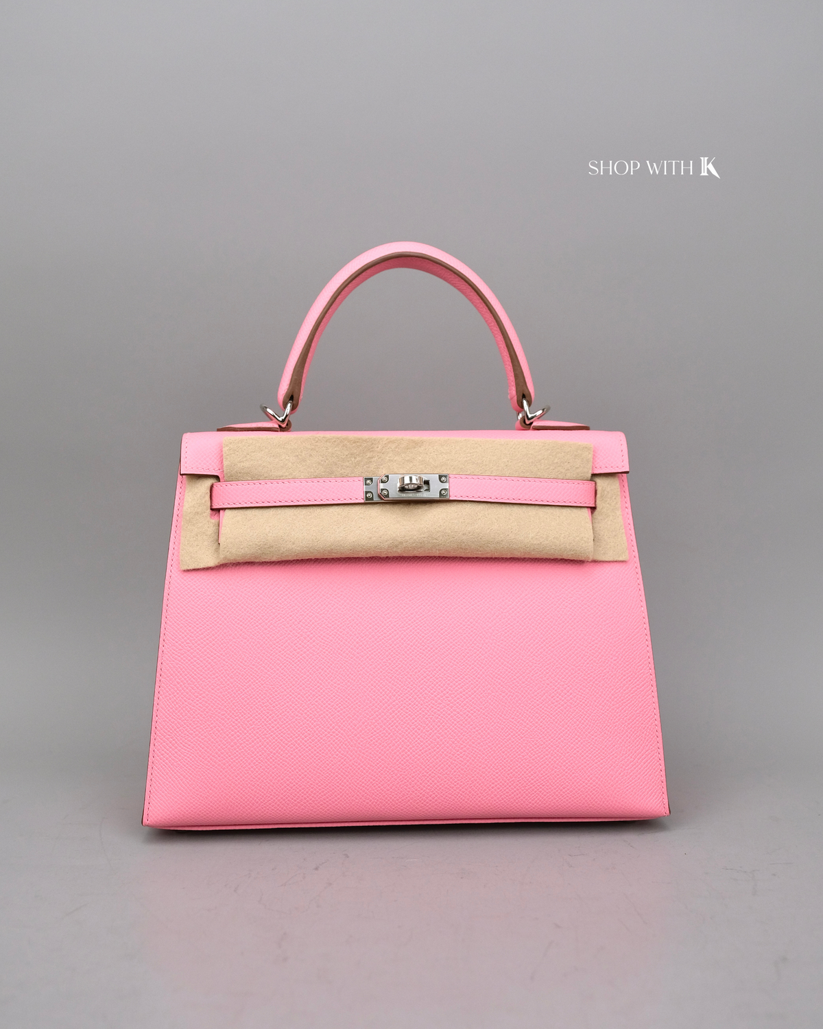 Hermes Kelly 25 Rose Confetti PHW
