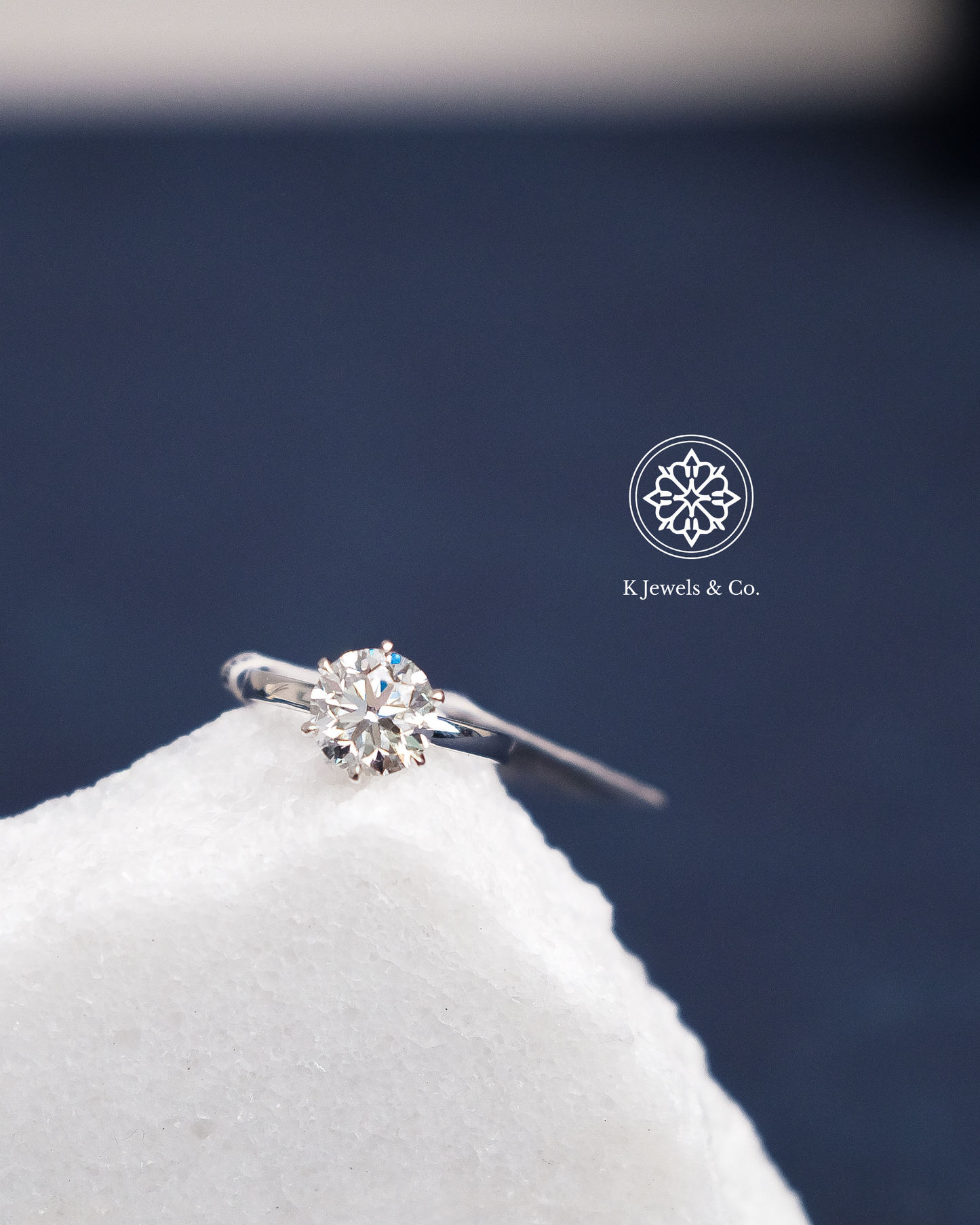 3ct Round Diamond Ring w/ GIA