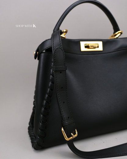 Fendi Peekaboo Medium Leather Black