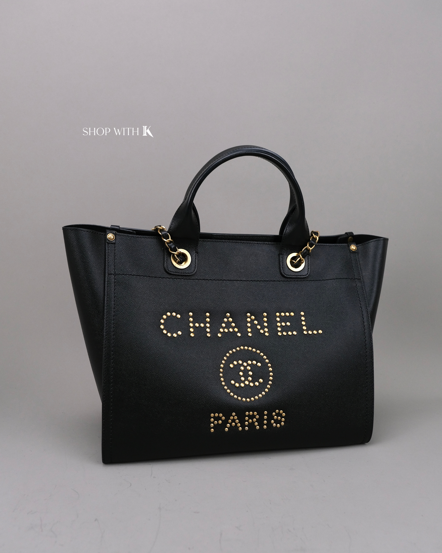 Chanel Deauville Tote Black