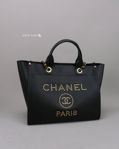 Chanel Deauville Tote Black