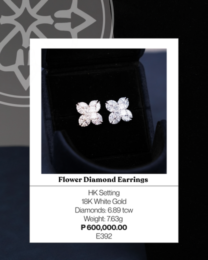Flower Diamond Earrings