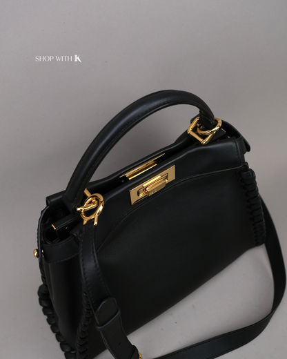 Fendi Peekaboo Medium Leather Black