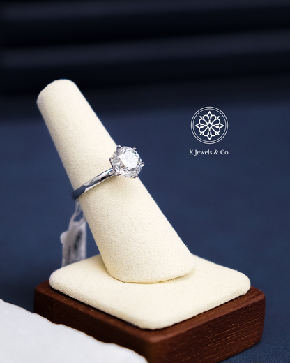 3ct Round Diamond Ring w/ GIA