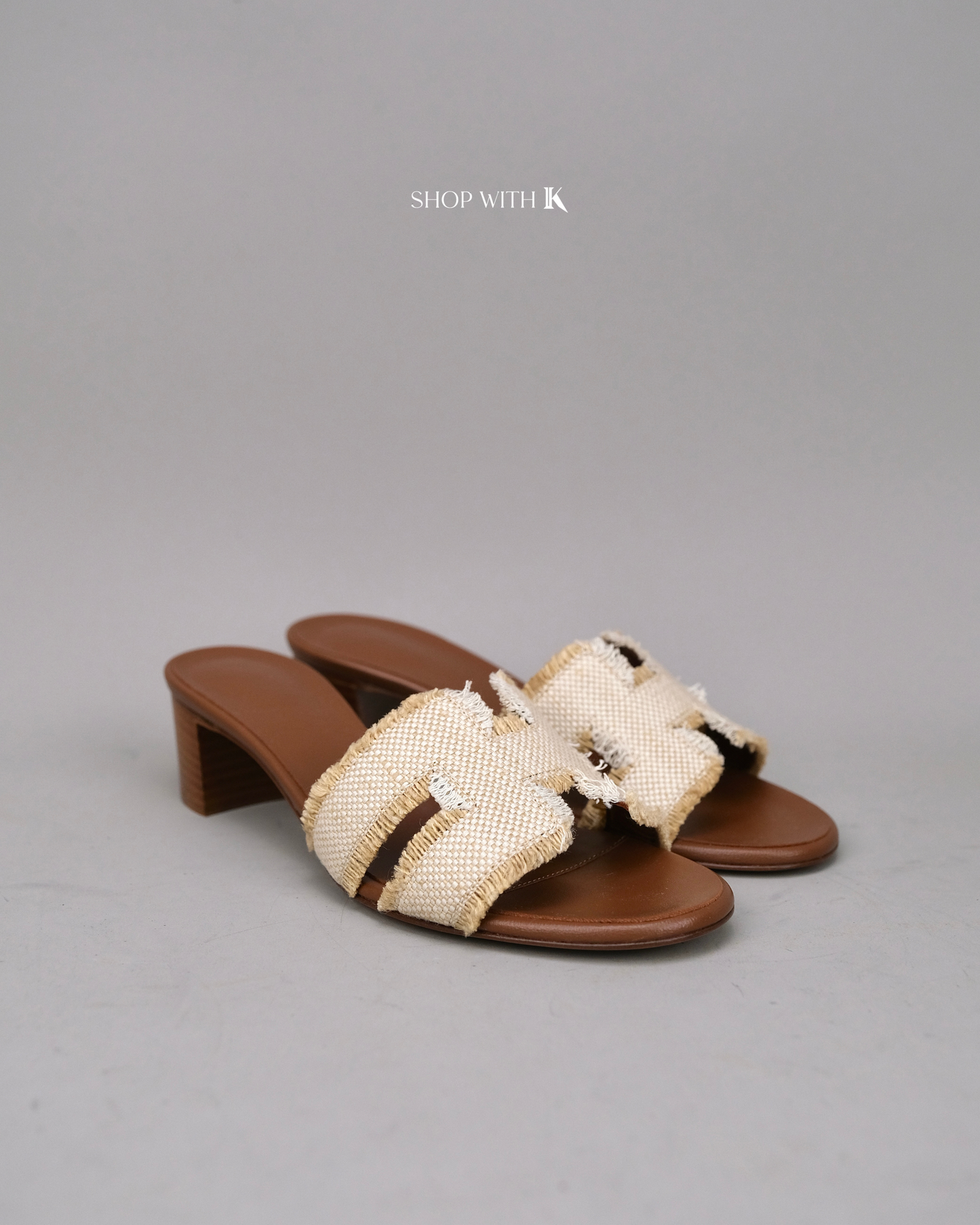 Hermes Oasis Sandal Fringed Linen
