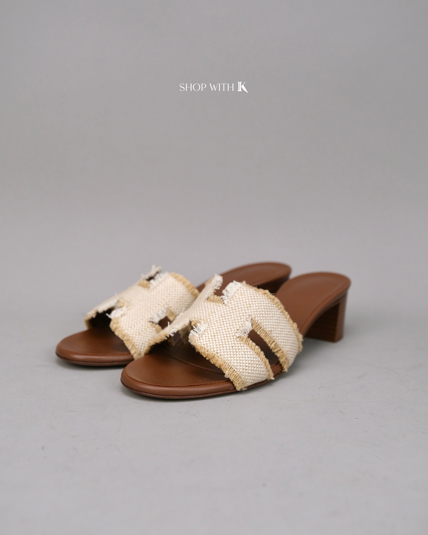 Hermes Oasis Sandal Fringed Linen