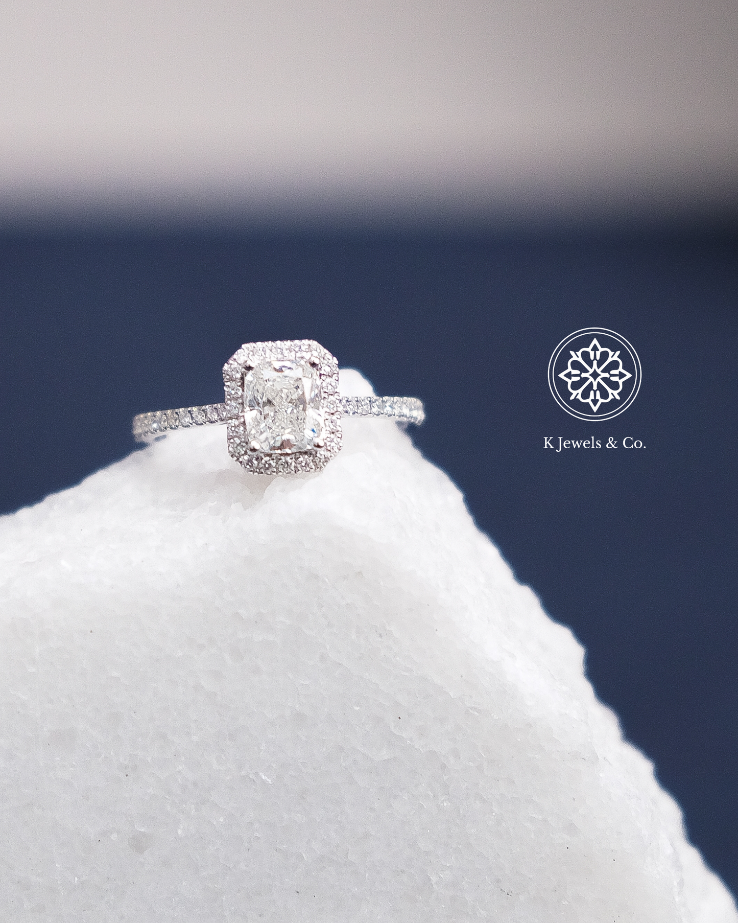 1ct Emerald Cut Diamond Ring w/ GIA