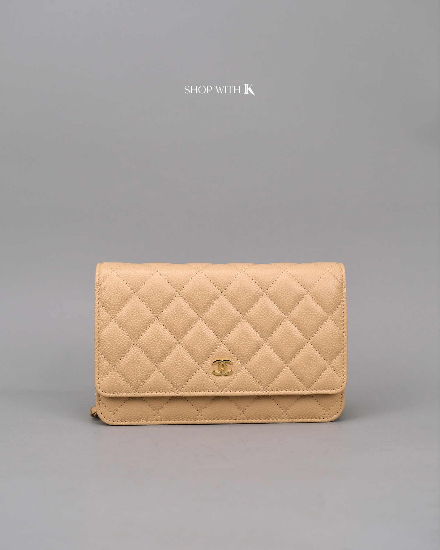 Chanel Wallet on Chain Beige Clair