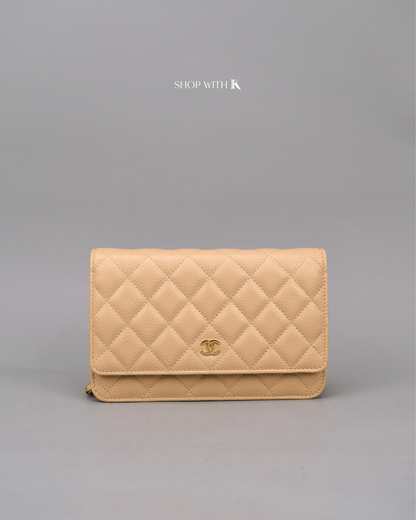Chanel Wallet on Chain Beige Clair