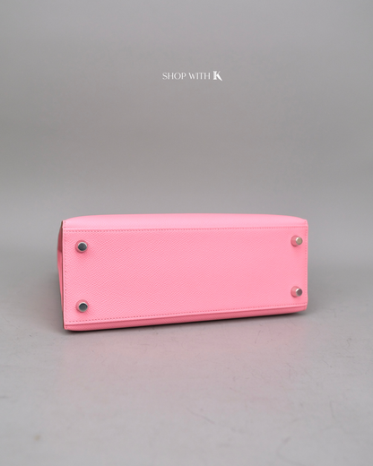 Hermes Kelly 25 Rose Confetti PHW