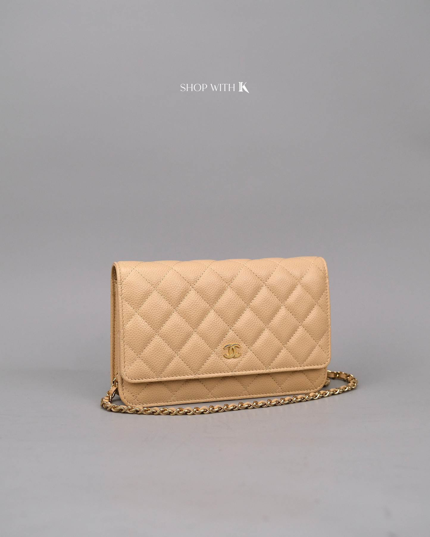 Chanel Wallet on Chain Beige Clair