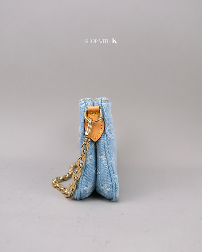 Louis Vuitton Liv Pochette Monogram Denim