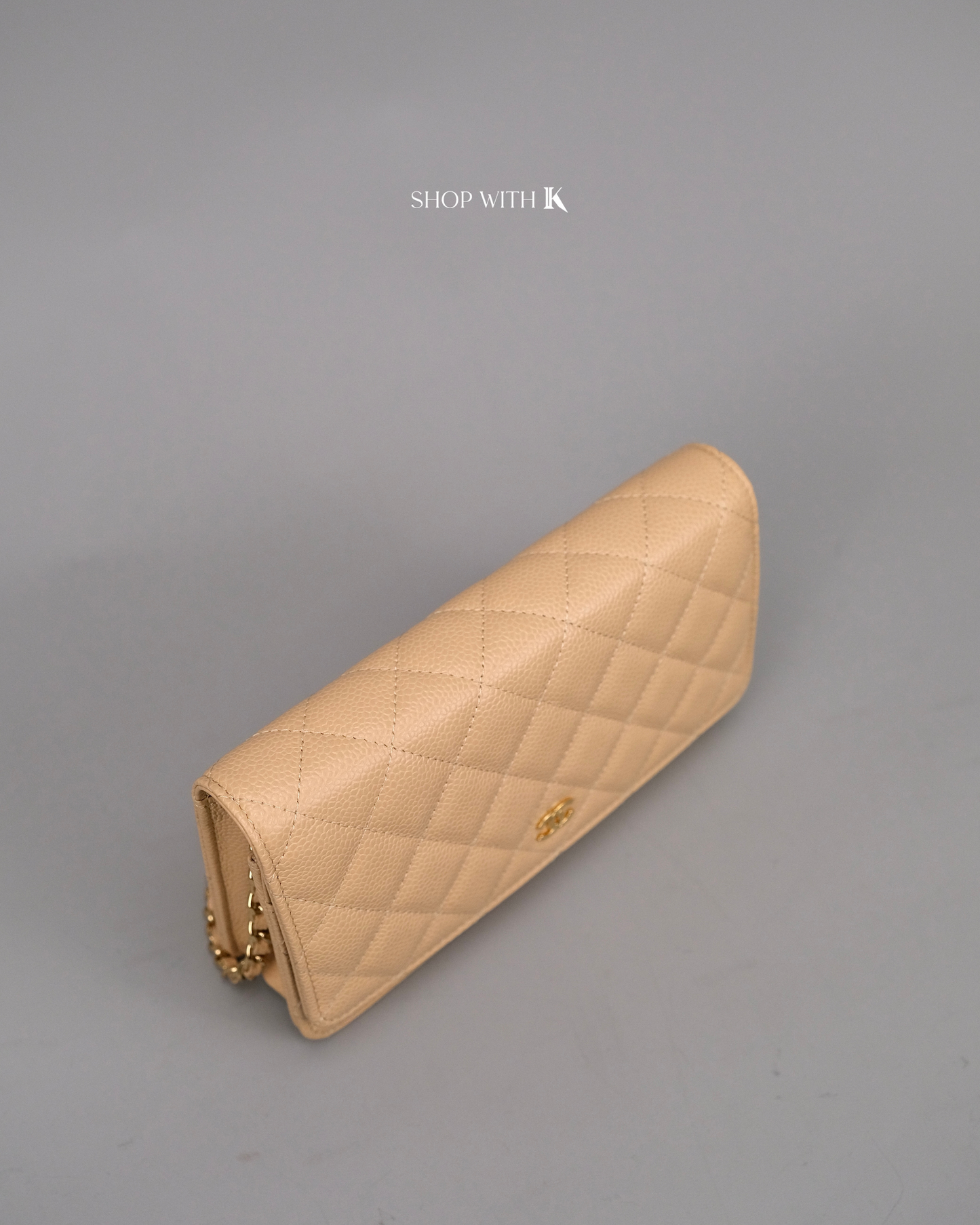 Chanel Wallet on Chain Beige Clair