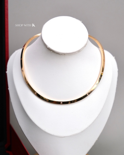 Cartier Love Torque Necklace - 10 Diamonds