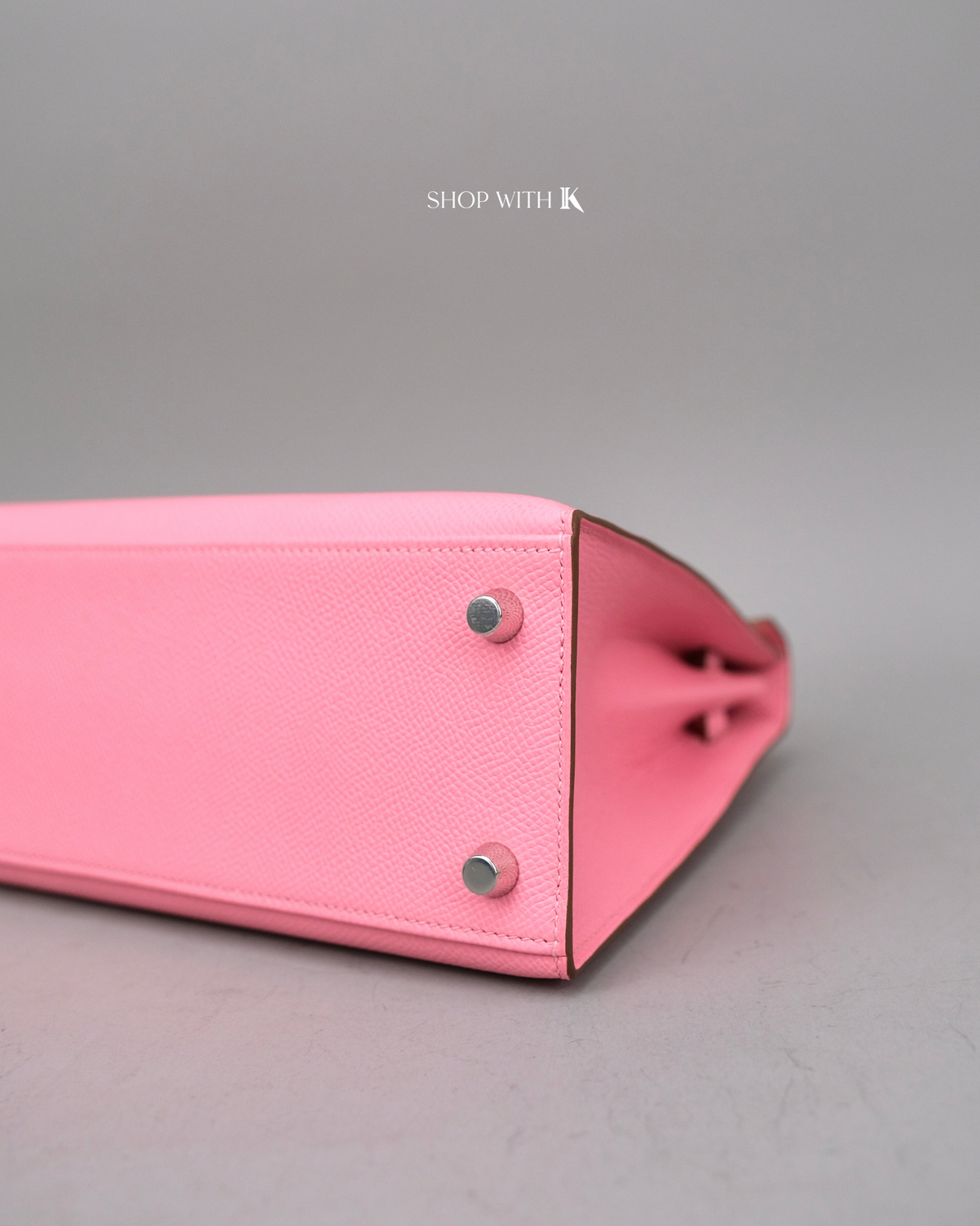 Hermes Kelly 25 Rose Confetti PHW