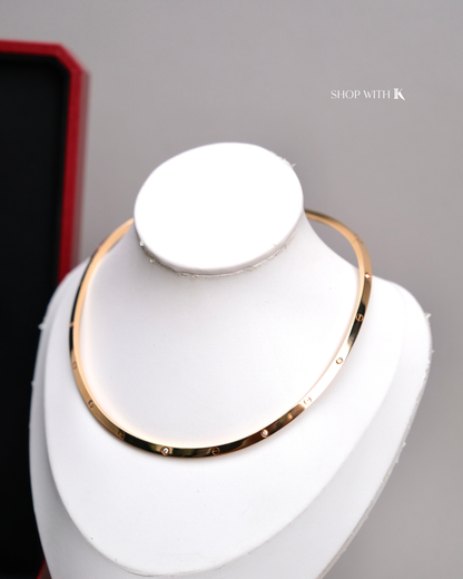 Cartier Love Torque Necklace - 10 Diamonds