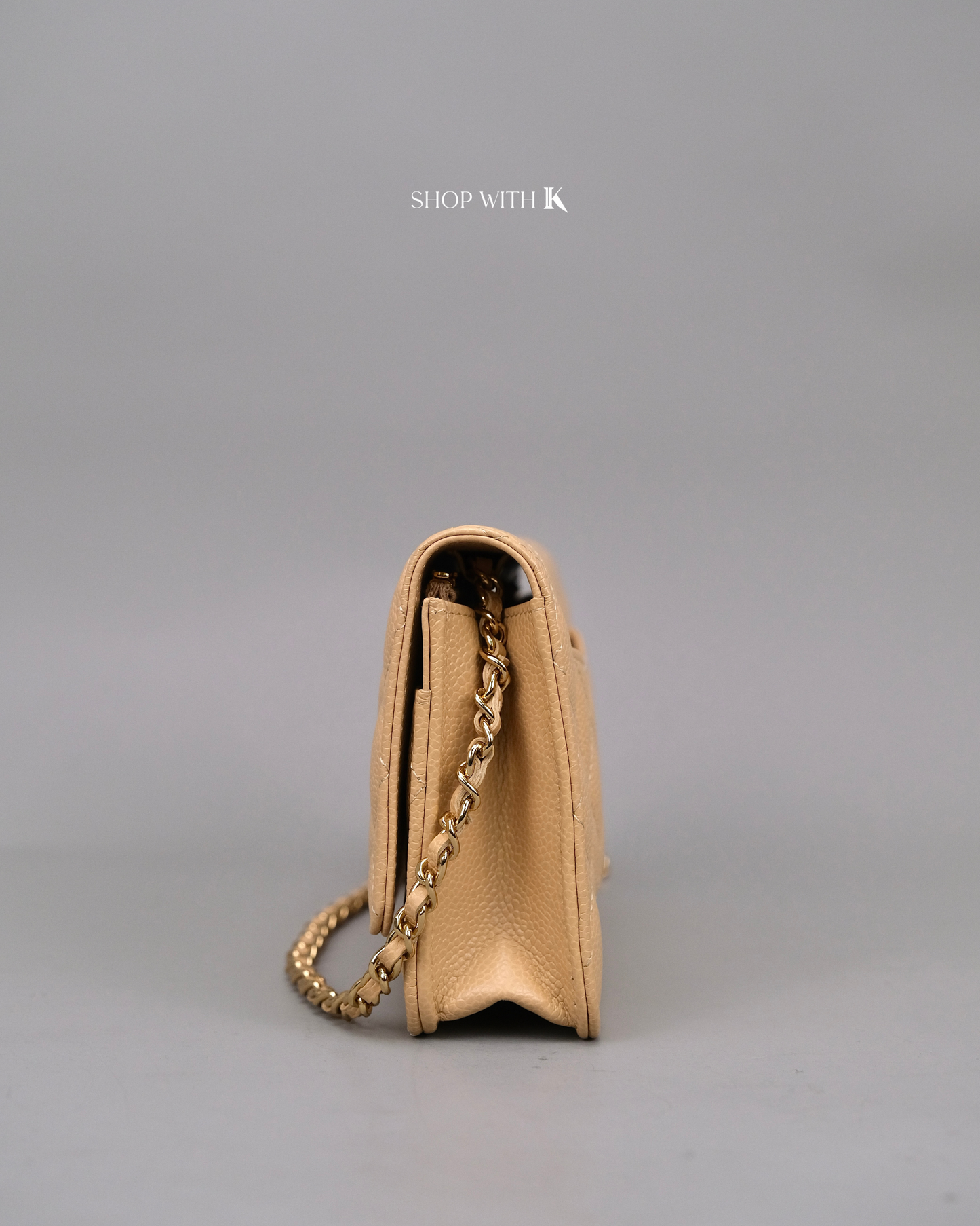 Chanel Wallet on Chain Beige Clair