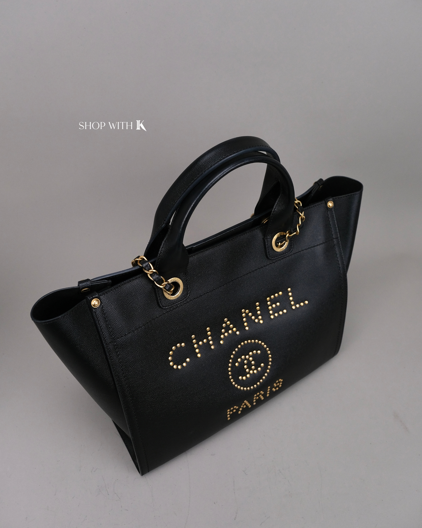 Chanel Deauville Tote Black