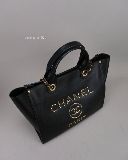 Chanel Deauville Tote Black