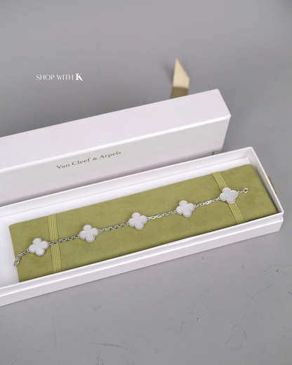 VCA Vintage Alhambra Mother of Pearl Bracelet - 5 motifs