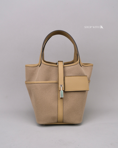 Hermes Picotin 18 Cargo Beige Marfa PHW