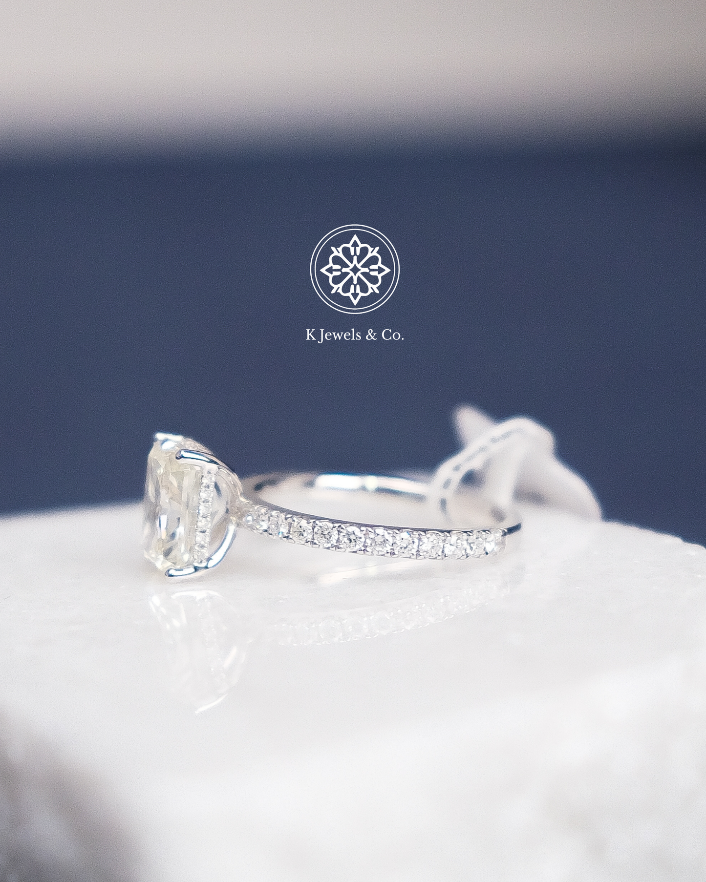 3ct Radiant Cut Diamond Ring w/ GIA