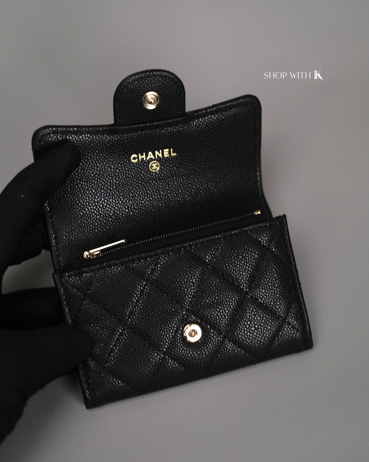 Chanel Classic Flap Black Wallet