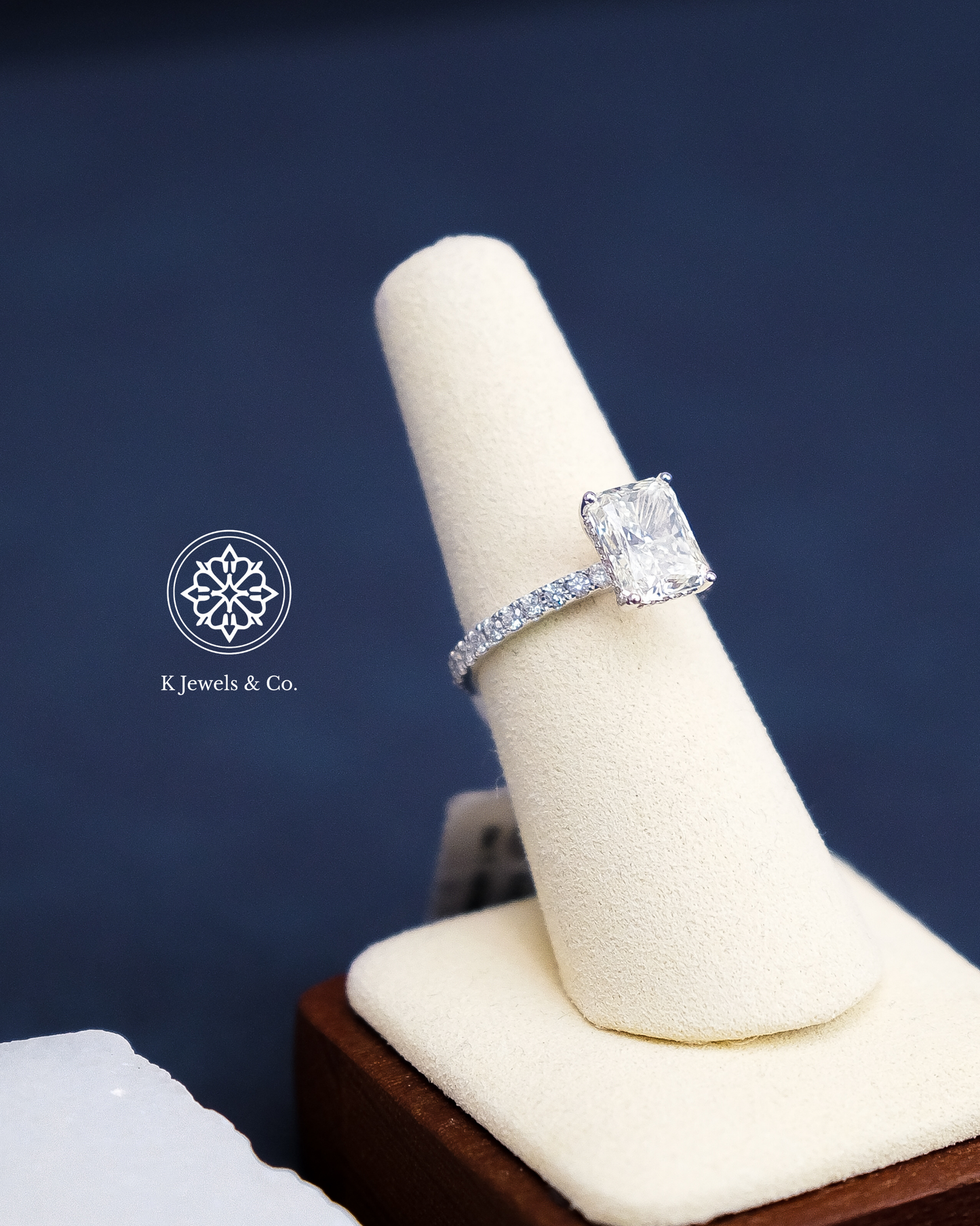 3ct Radiant Cut Diamond Ring w/ GIA