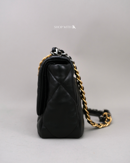 Chanel 19 Small Black GHW