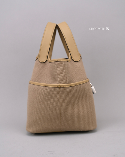 Hermes Picotin 18 Cargo Beige Marfa PHW