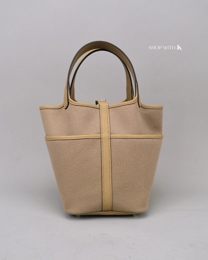 Hermes Picotin 18 Cargo Beige Marfa PHW