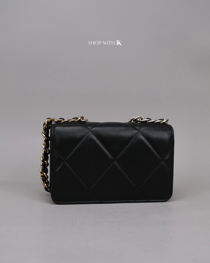 Chanel 19 Wallet on Chain Black