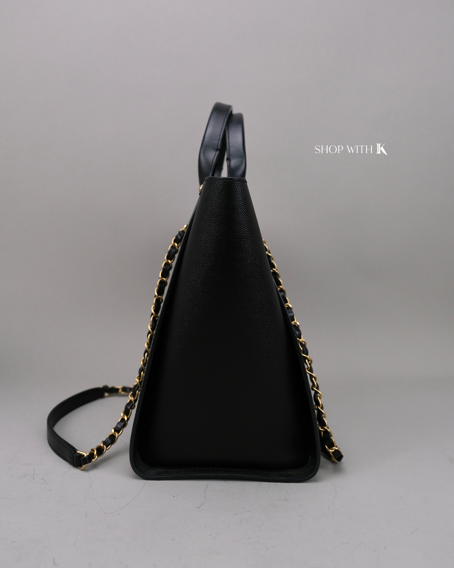 Chanel Deauville Tote Black