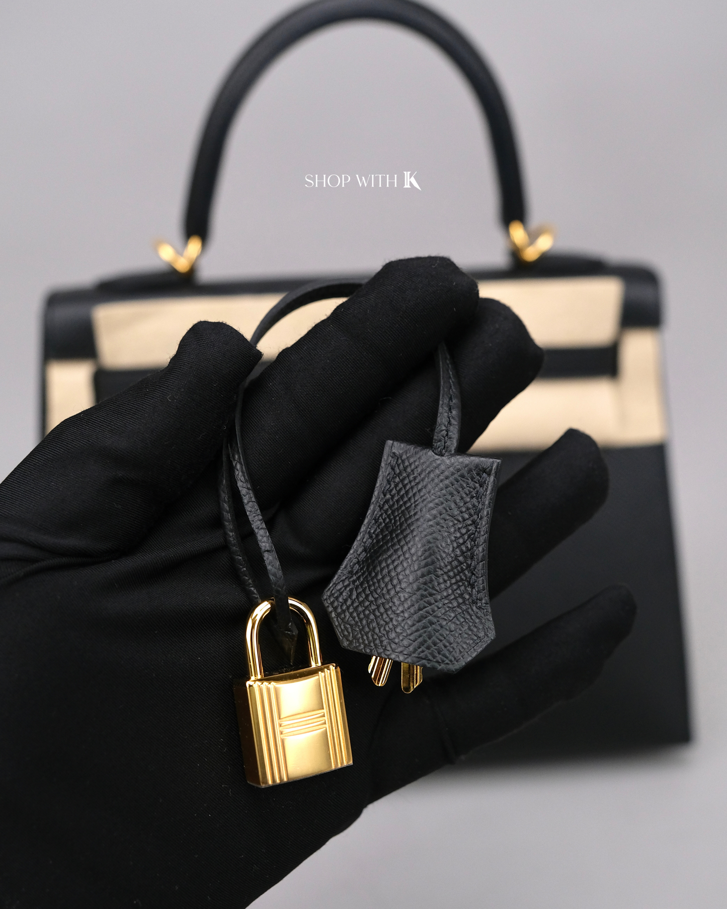 Hermes Kelly 25 Noir GHW