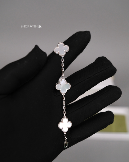 VCA Vintage Alhambra Mother of Pearl Bracelet - 5 motifs