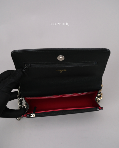 Chanel 19 Wallet on Chain Black