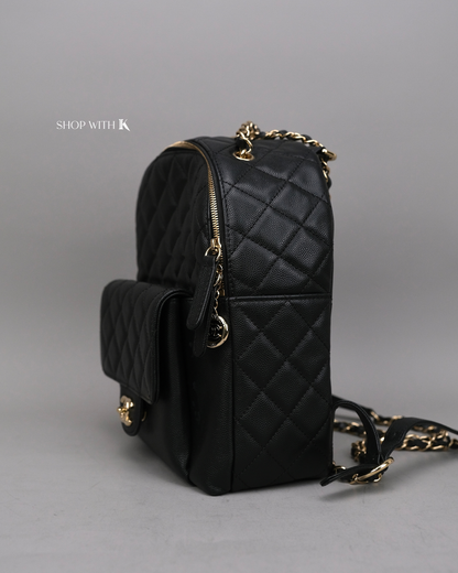 Chanel Backpack Black CGHW
