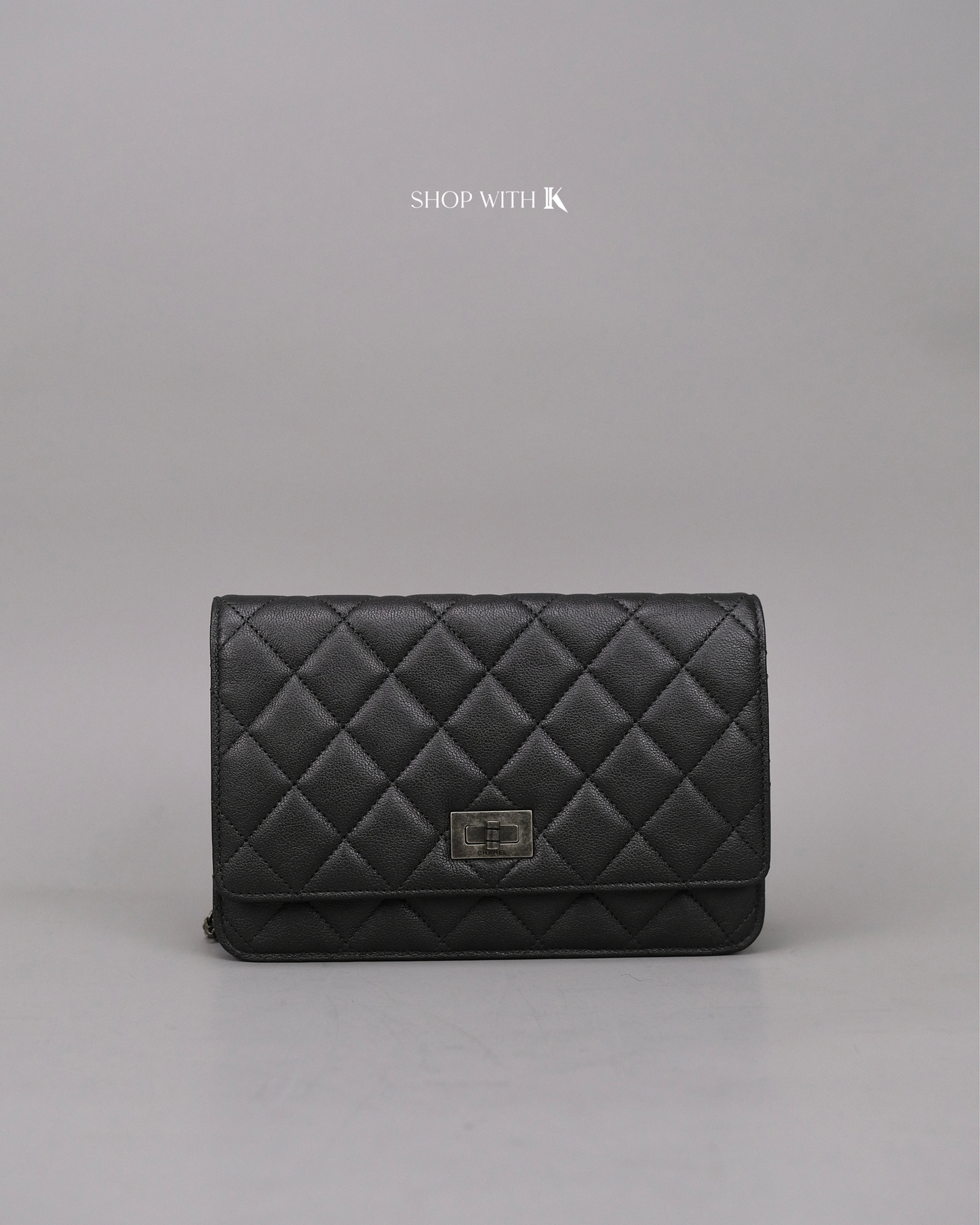 Chanel Reissue Wallet on Chain Dark Gray RHW