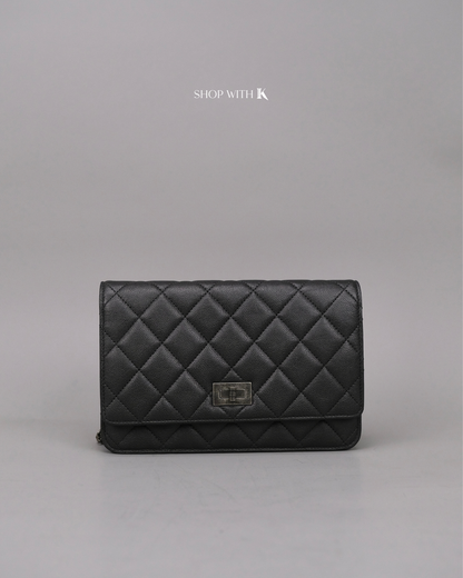 Chanel Reissue Wallet on Chain Dark Gray RHW