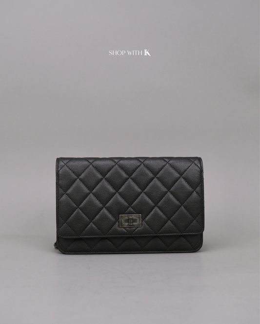 Chanel Reissue Wallet on Chain Dark Gray RHW