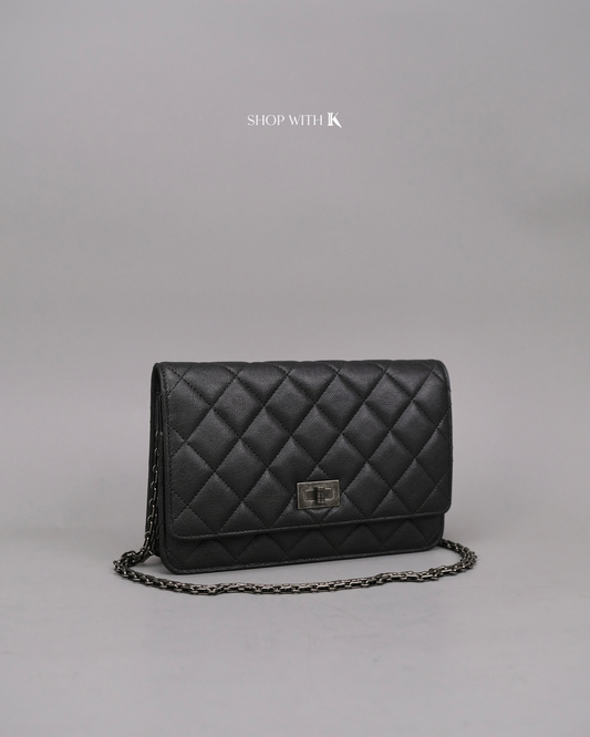 Chanel Reissue Wallet on Chain Dark Gray RHW