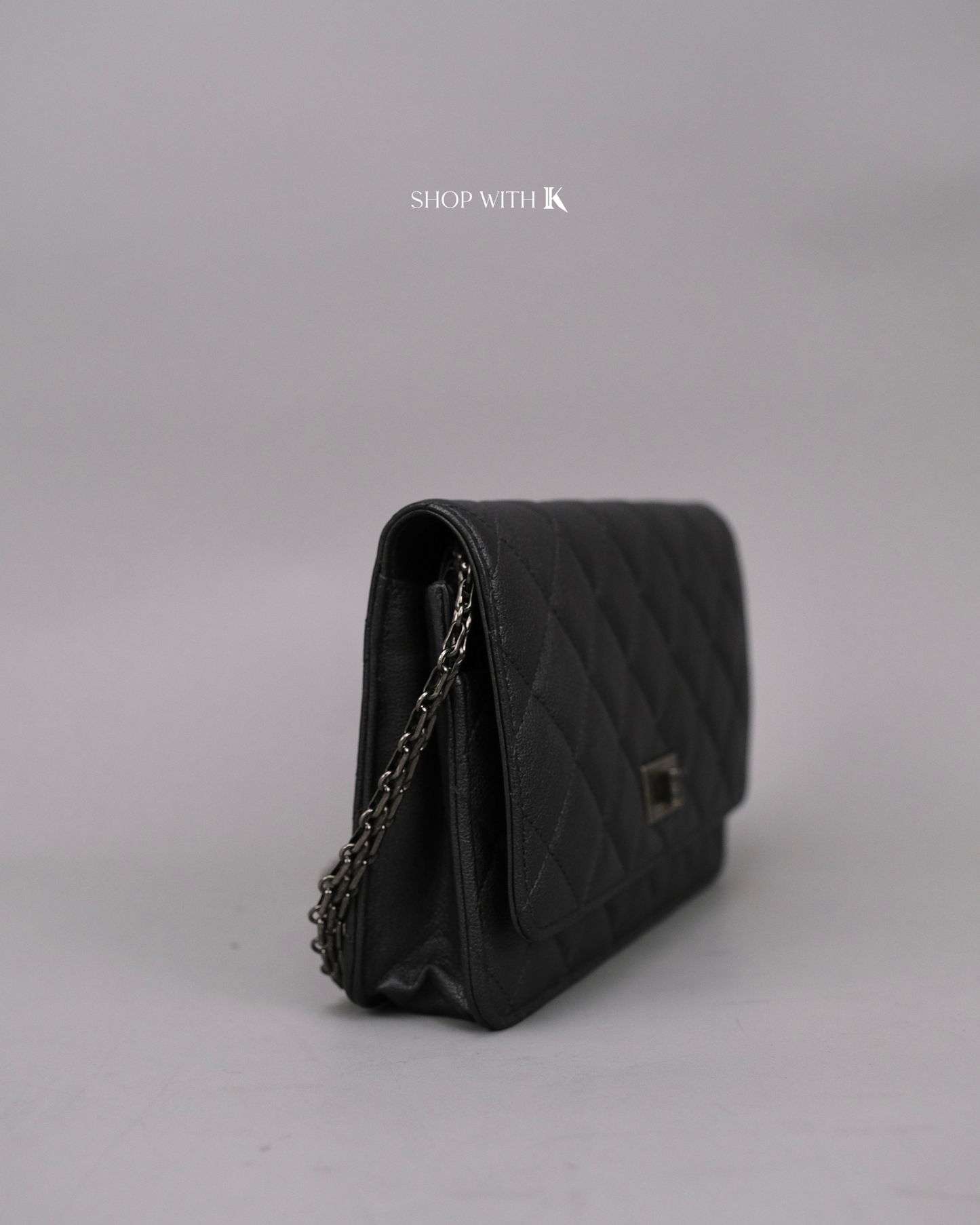 Chanel Reissue Wallet on Chain Dark Gray RHW