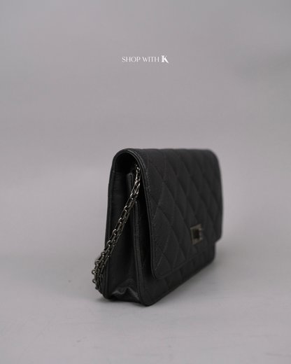 Chanel Reissue Wallet on Chain Dark Gray RHW