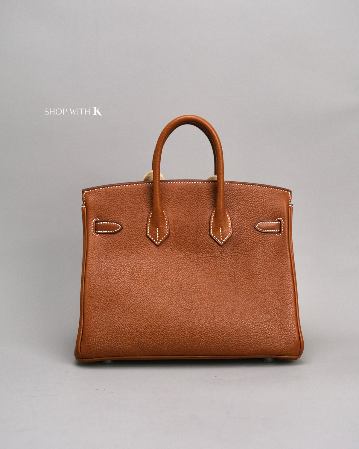 Hermes Birkin 25 Gold Barenia Leather PHW