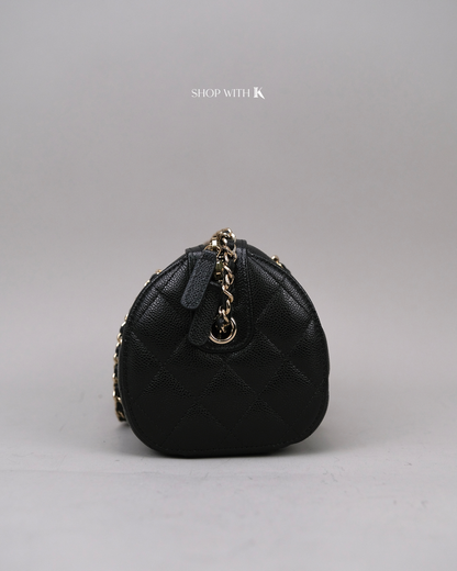 Chanel 25P Bowling Bag Black