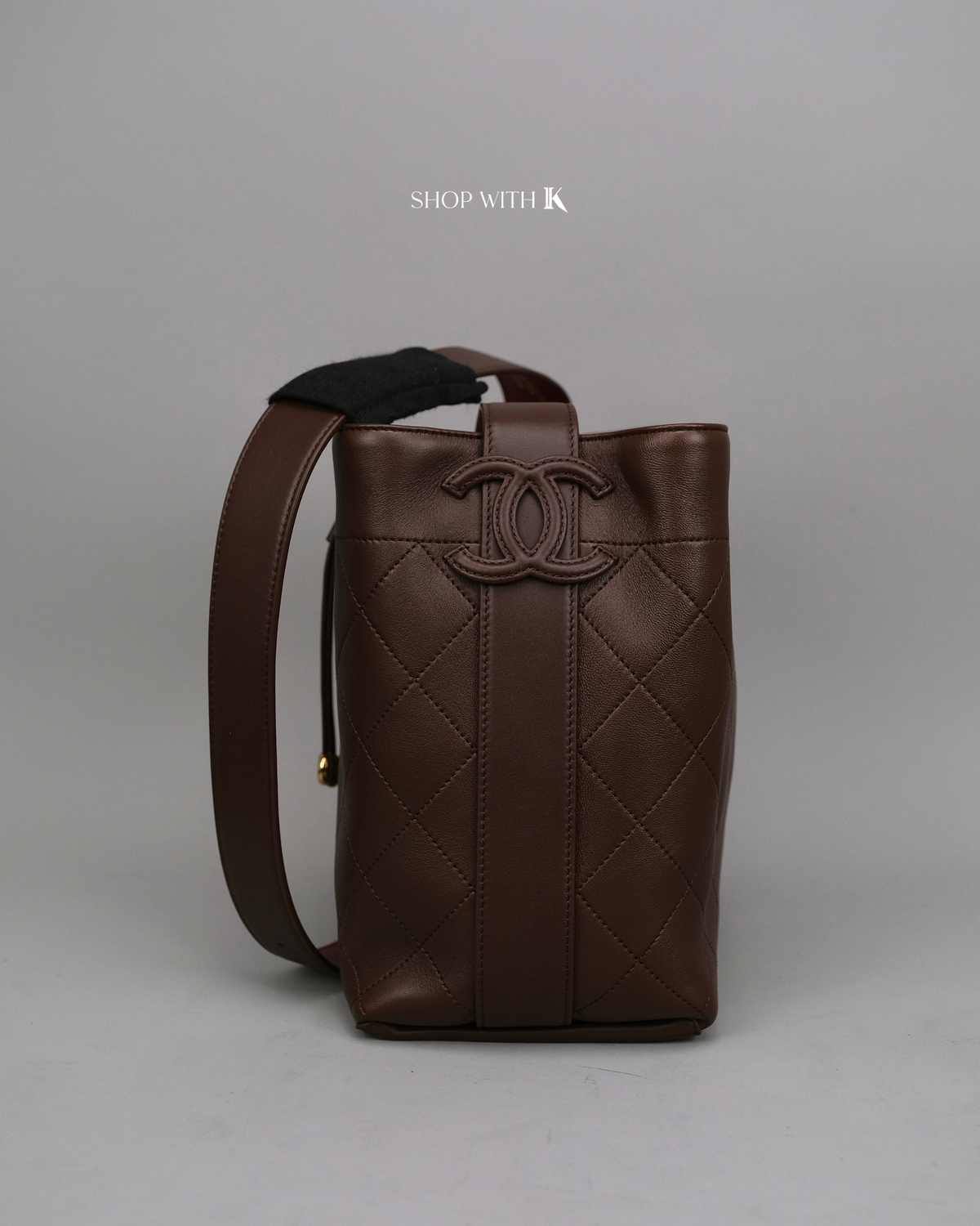 Chanel Bucket Bag Choco Brown