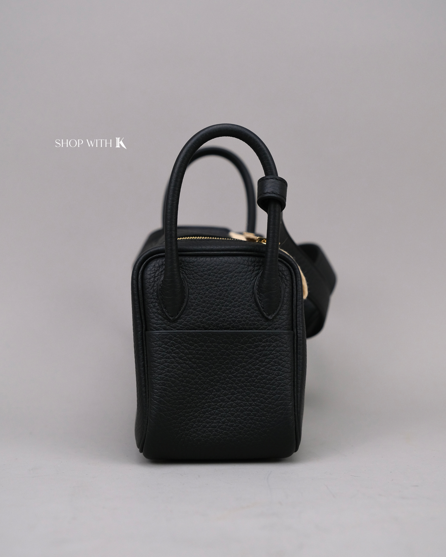 Hermes Mini Lindy Noir GHW