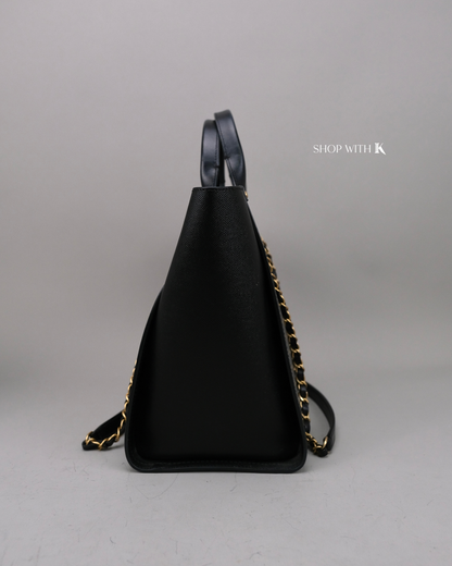 Chanel Deauville Tote Black