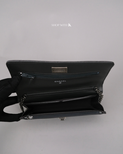 Chanel Reissue Wallet on Chain Dark Gray RHW